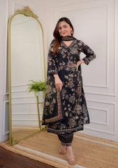 Black dupatta set , rayon dupatta set,wearline