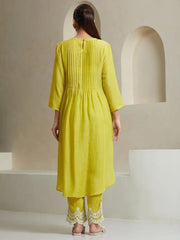 Women's Cotton Embroidered Straight Kurta with Pants and Duptta Set