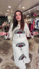 Women's Stylish and Cotton Flex Black Printed Kurta Set