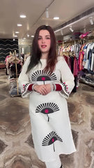 Women's Stylish and Cotton Flex Black Printed Kurta Set