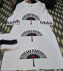 Women's Stylish and Cotton Flex Black Printed Kurta Set