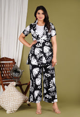 black co-ord set, floral co-ord set, wear line