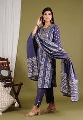 silk dupatta set, printed dupatta set, wearline