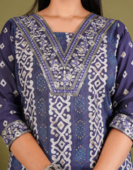 silk dupatta set, printed dupatta set, wearline