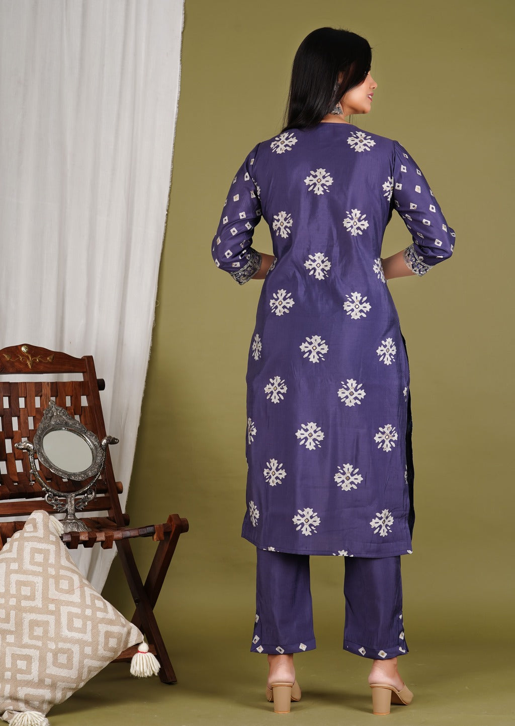 silk dupatta set, printed dupatta set, wearline