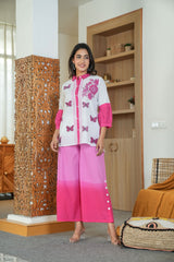 Pink co-ord set, cotton co-ord set, wearline