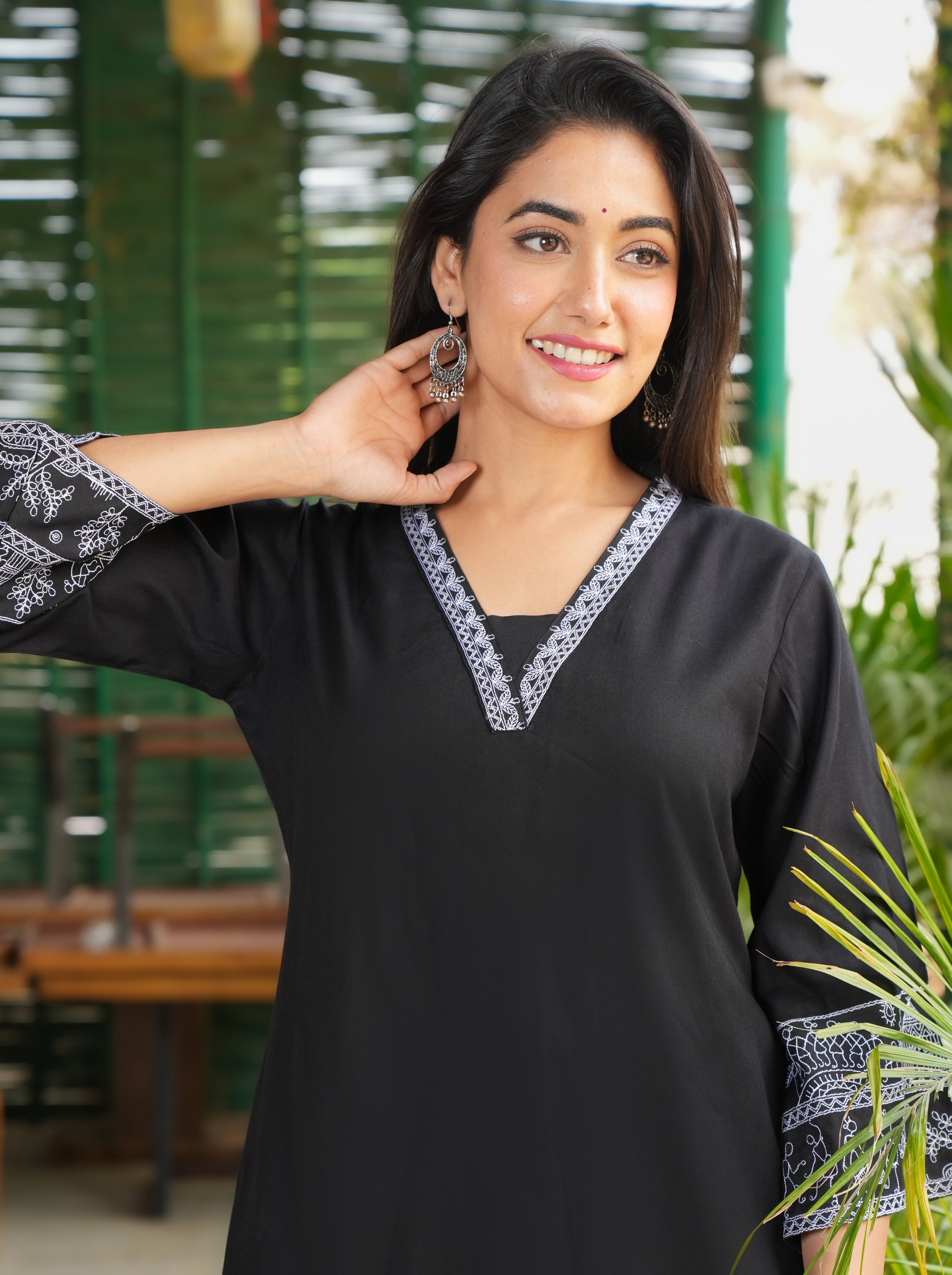 Black co-ord set, rayon co-ord set, wearline