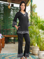 Black co-ord set, rayon co-ord set, wearline