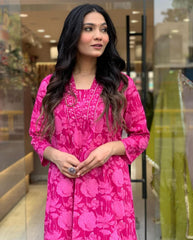 Wearline, Kurta Set, Dupatta set, Pink suit