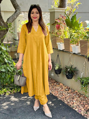 Timeless Elegance Yellow Co-Ord Set
