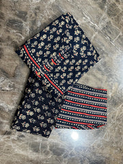 Black Elegance Kurta Pant Set With Dupatta