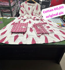 Pink Anarkali kurta Set With New Style