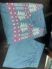 Women's Cotton Co-ord set Grey