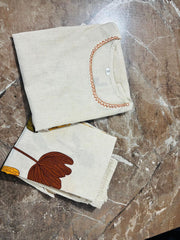 Women,s Pure Cotton Printed Floral Cotton Kurta Paint Set Yellow