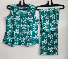 Beautiful Print Detailing Women Cotton Co-ord Set