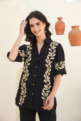 Beautiful Embroidery Cotton Co-ord Set