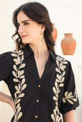 Beautiful Embroidery Cotton Co-ord Set