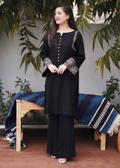 Black color, wearline, kurta palazzo