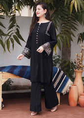 Black color, wearline, kurta palazzo