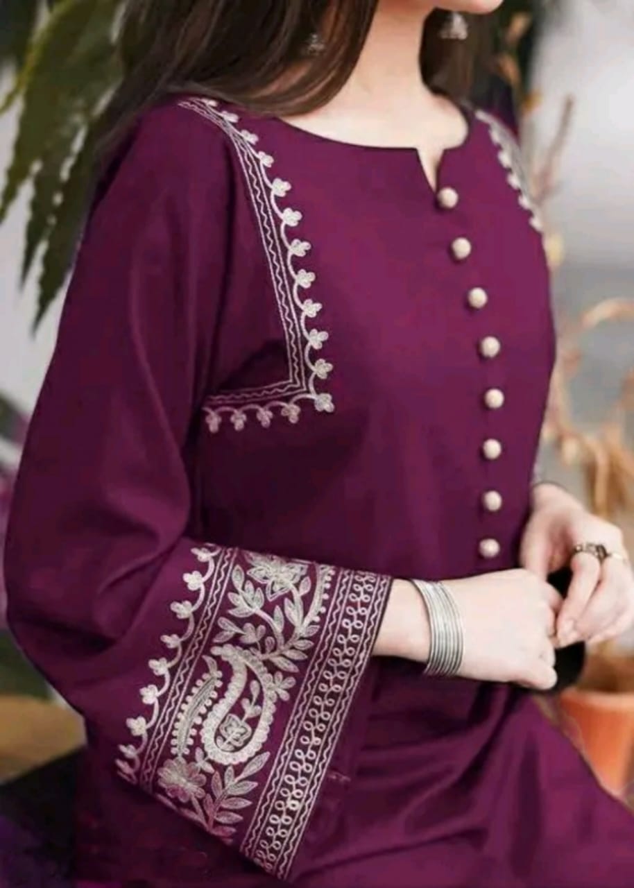 wine color, kurta palazo, wearline