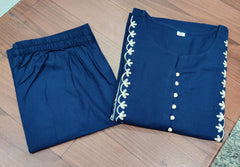 Kurta Palazo Set, Blue color, wearline