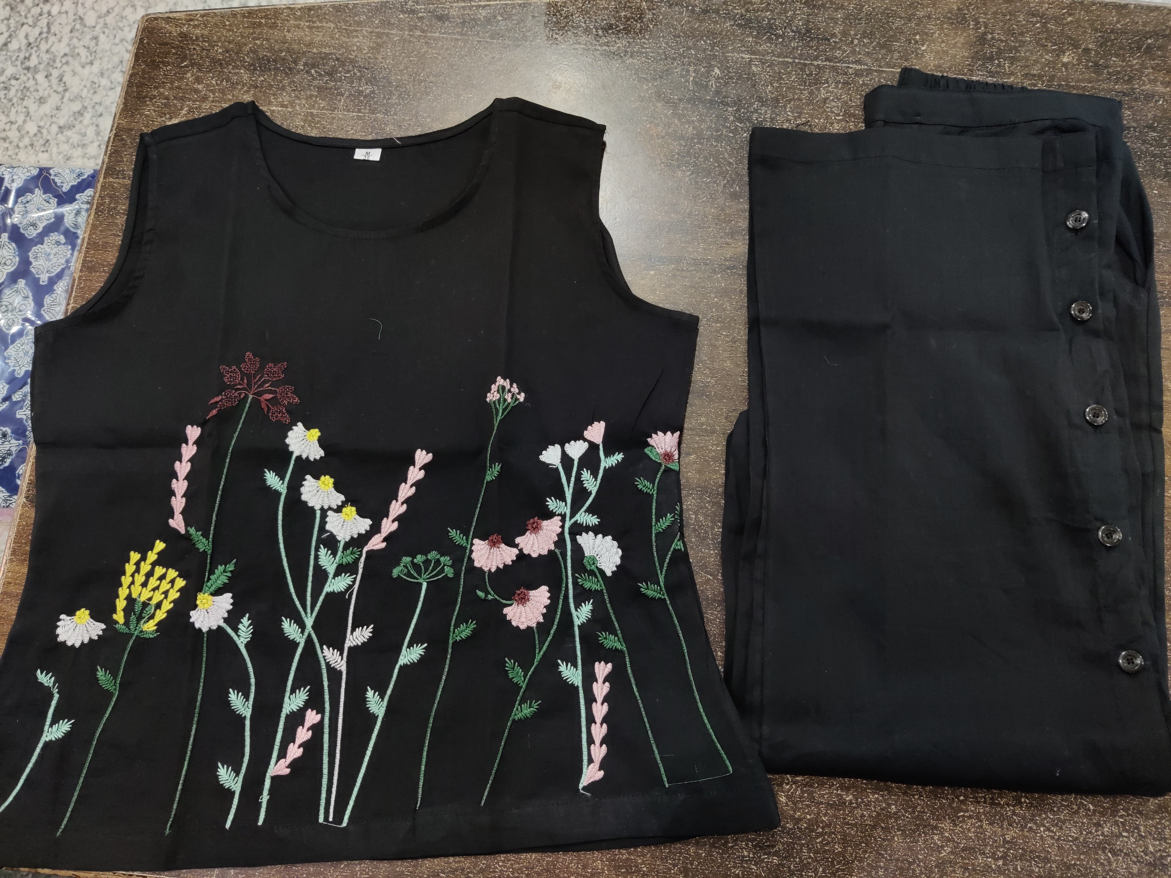 black color, wearline, co-ord set