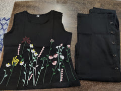 black color, wearline, co-ord set