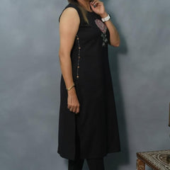 Black Color, Wearline, Kurta Set
