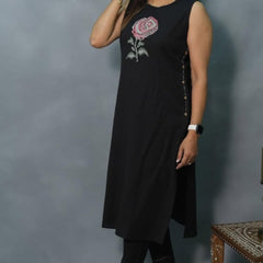Black Color, Wearline, Kurta Set