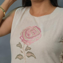 White Flex Cotton Co-ord Set