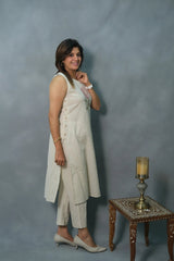 White Flex Cotton Co-ord Set