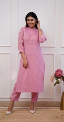 Pink Color, wearline, kurta pant