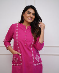 Pink Wearline Kurta Set