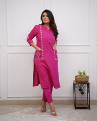 Pink Wearline Kurta Set