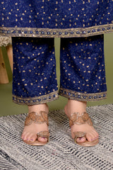Blue dupatta set, embroidery dupatta set, wearline