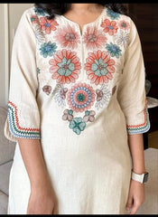 Embroidered Floral Kurta Set