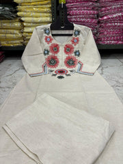 Embroidered Floral Kurta Set