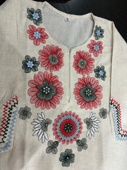Embroidered Floral Kurta Set