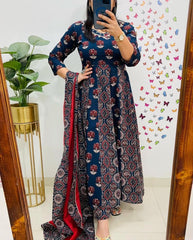 Women,s Viscose Kurta and Pant with Dupatta
