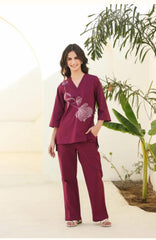 Beautiful Wine Co-ord Set