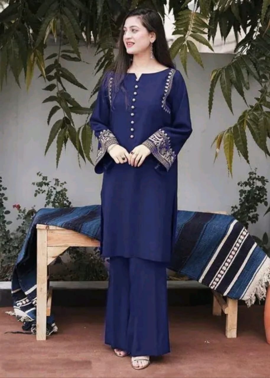 Blue Color, Wearline, Kurta Palazo