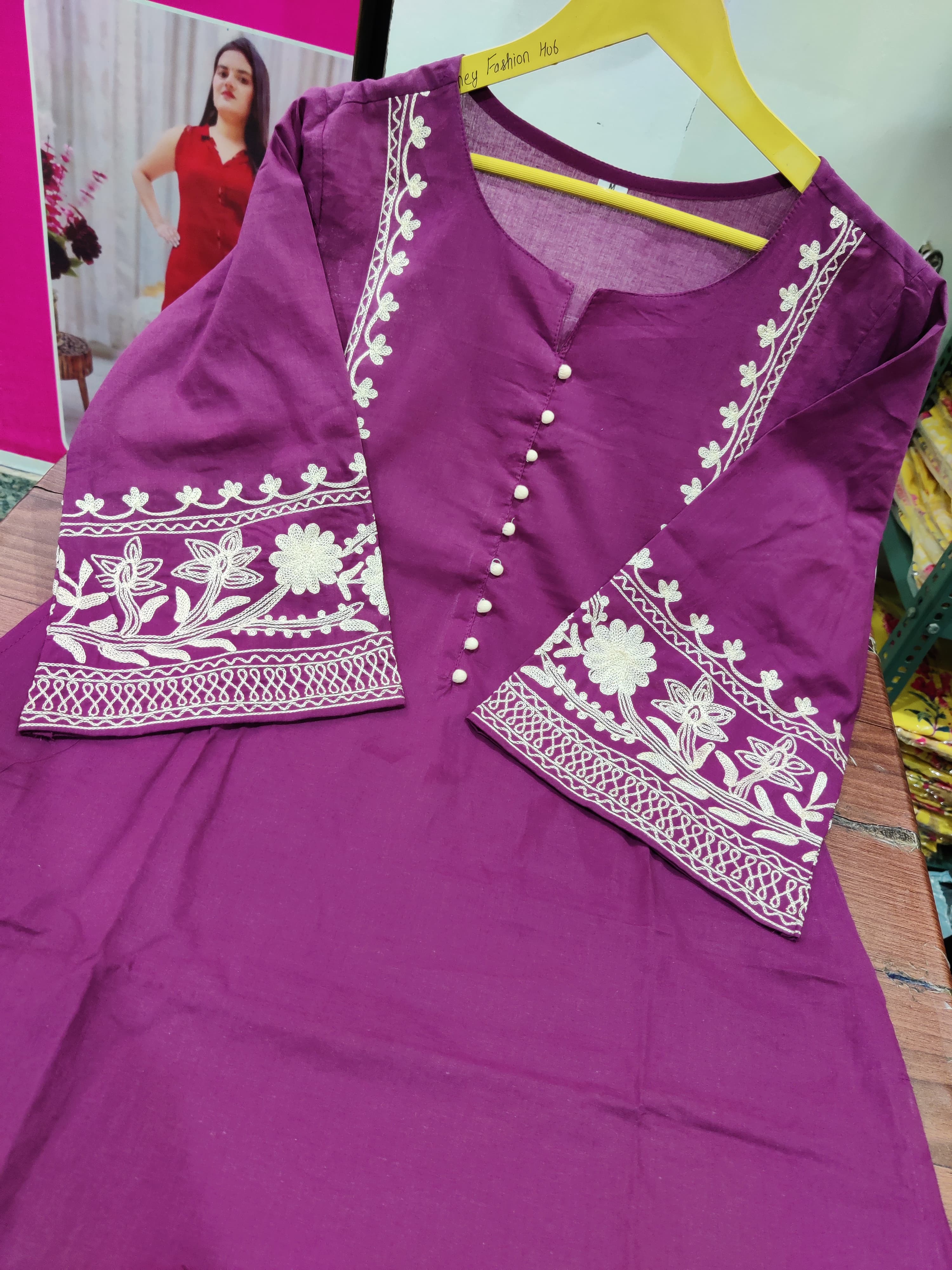 wine color, kurta palazo, wearline