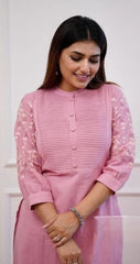 Pink Color, wearline, kurta pant