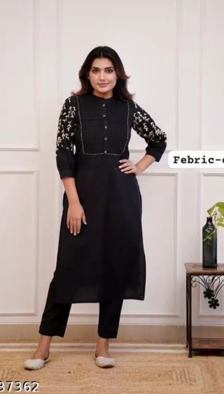 Black, kurta set wearline