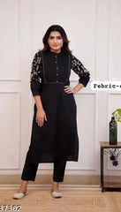 Black, kurta set wearline