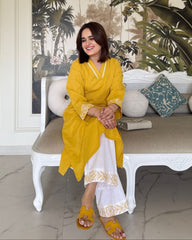 Yellow Wearline Cotton Co-ord Set