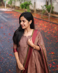 Beautiful Kanchi Cotton Kasturi Suit Set