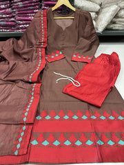 Beautiful Kanchi Cotton Kasturi Suit Set